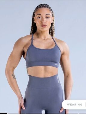 High-Performance Sports Bra in Slate Gray